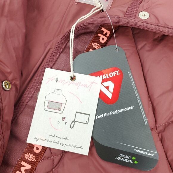 Free People Movement Chill Out Packable Puffer Poncho Scarf Vest One Size - Picture 8 of 15